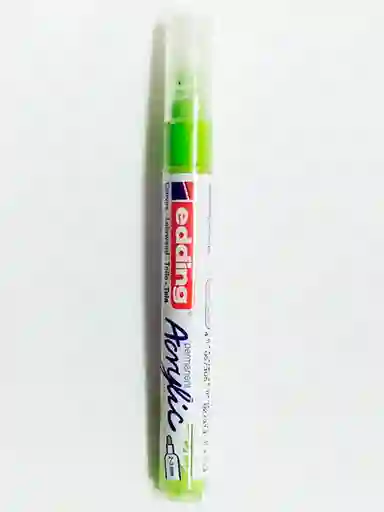 Edding Marcador Acrilico Verde Lima 5100 De Trazo Medio