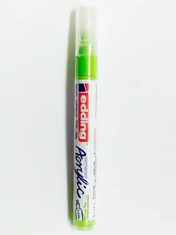 Edding Marcador Acrilico Verde Lima 5100 De Trazo Medio