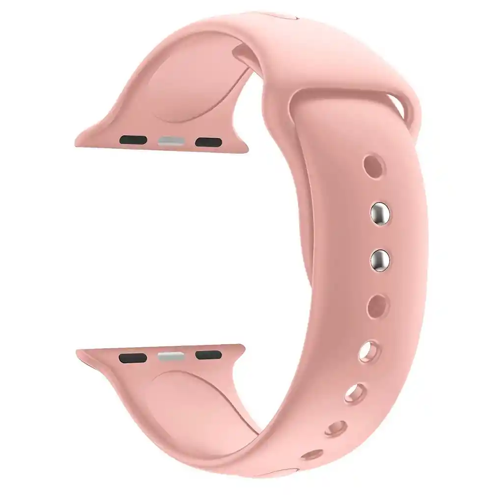 Pulso Deportivo En Silicona Apple Watch 38mm, 40mm, 41mm - Rosado