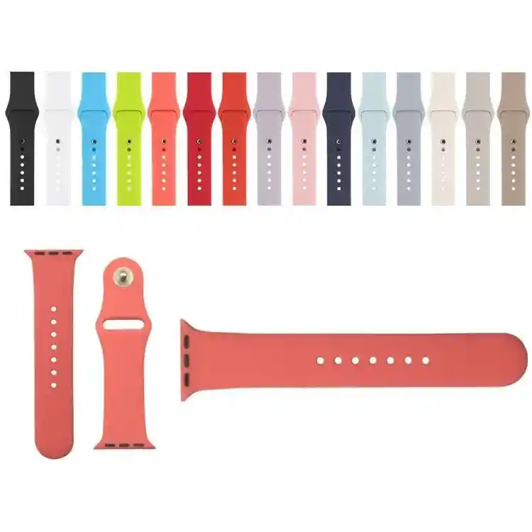 Pulso Deportivo En Silicona Apple Watch 38mm, 40mm, 41mm - Rosado