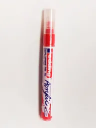 Edding Marcador Acrilico Rojo 5100 De Trazo Medio