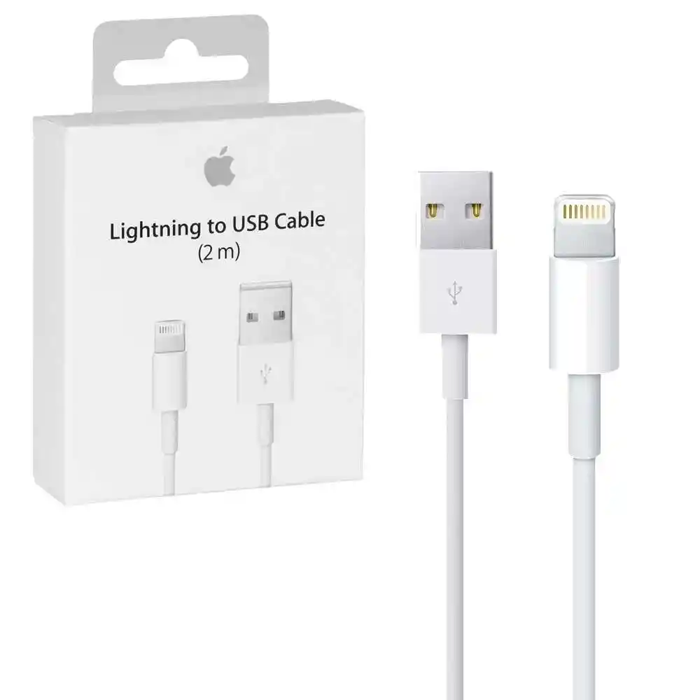 Cable Original Apple Conector Lightning A Usb De 2 Metros