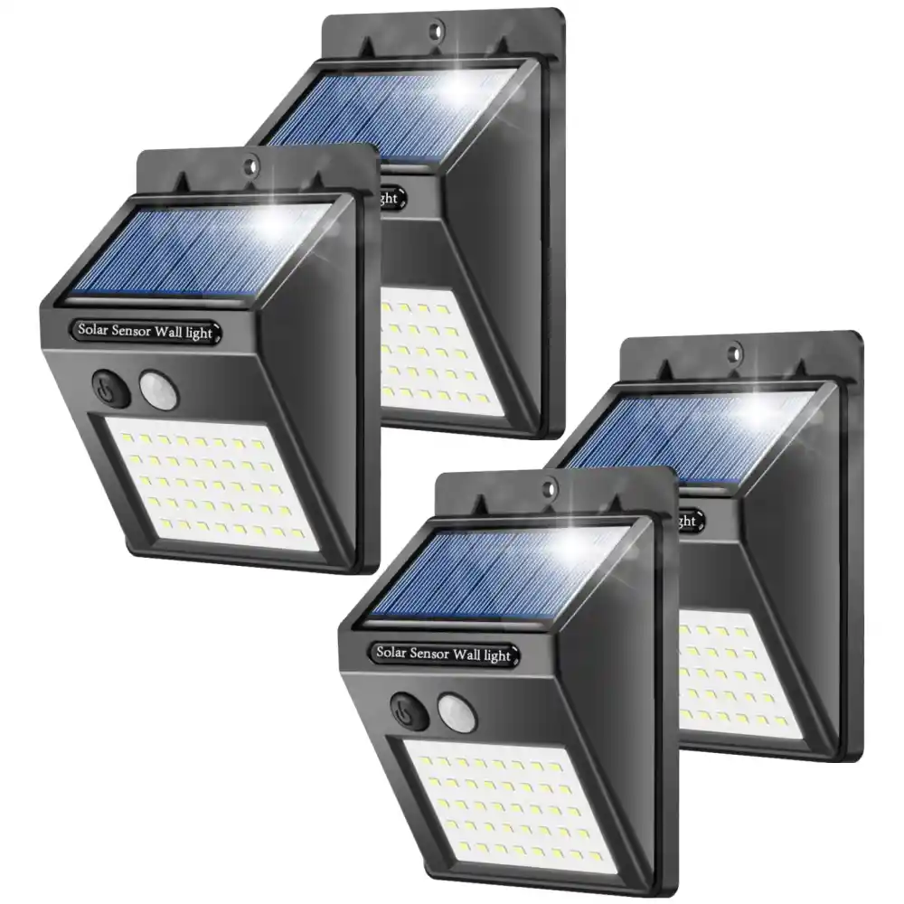 Luces Solares Para Exterior 30 Led Sensor De Movimiento 4und