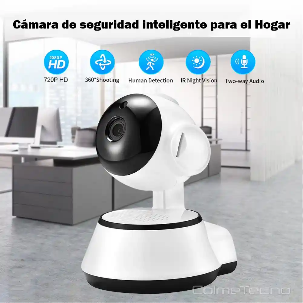 Cámara De Seguridad Inteligente Wifi 720p Robotica V380 Q6