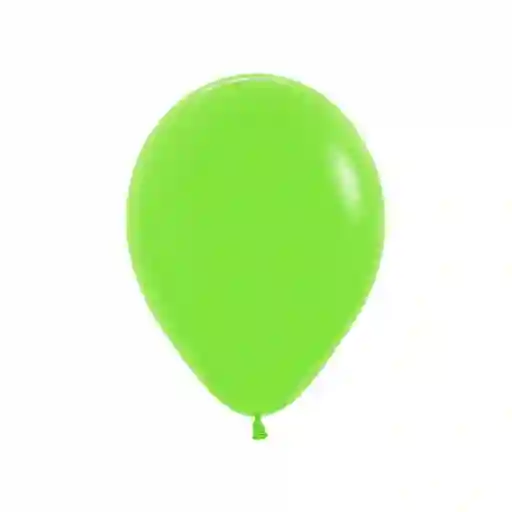 Paquete De Bombas / Globos Verde Lima Fashion X 12 Und