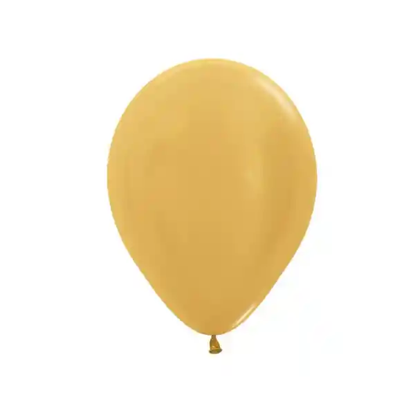 Paquete De Bombas / Globos Dorado Satin X 12 Und