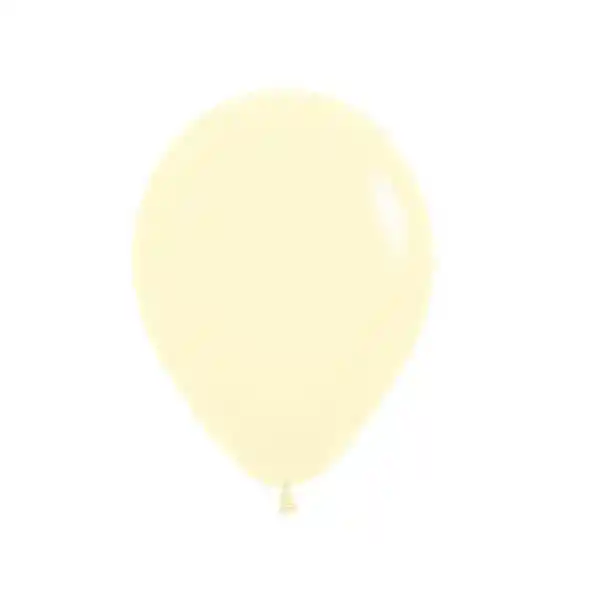 Paquete De Bombas / Globos Amarillo Pastel X 12 Und