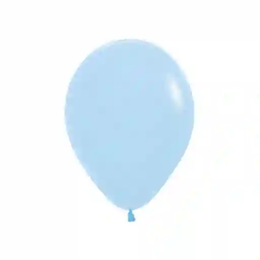 Paquete De Bombas / Globos Azul Pastel X 12 Und