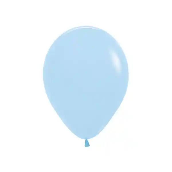 Paquete De Bombas / Globos Azul Pastel X 12 Und