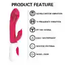 Vibrador Consolador Doble Estimulacion Punto G Bass Recargable