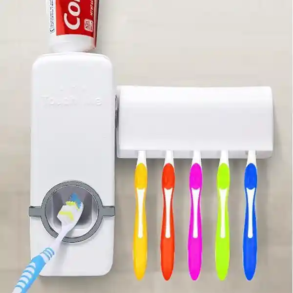 Dispensador De Crema Dental Automático Cepillo De Dientes Dosificador Baño Pared