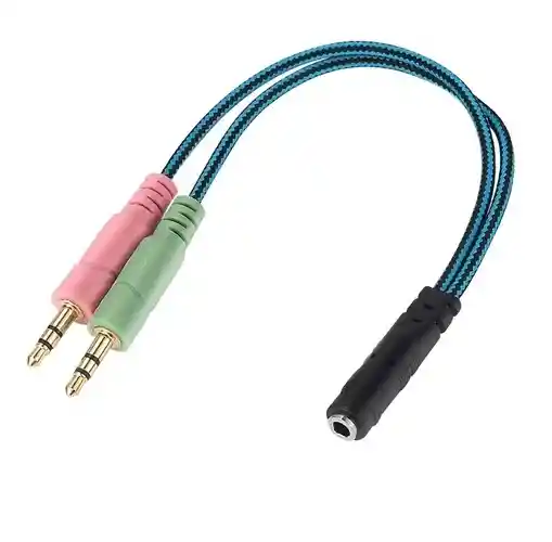 Adaptador Divisor Y 3.5mm 1a2 Auriculares Cable Aux Audio