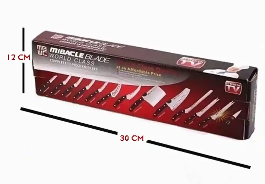 Set De Cuchillos Profesionales De La Tv Mibacle Blade X 13 P