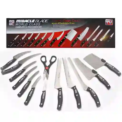 Set De Cuchillos Profesionales De La Tv Mibacle Blade X 13 P