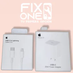 Iphone Cabezal 25w + Cable 1 Metrotipo Original