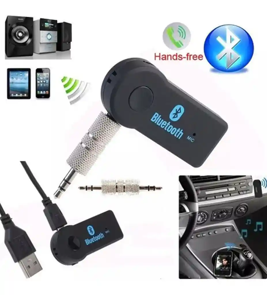 Manos Libres Bluetooth V3.0 Mini Receptor De Música Audio