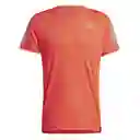 Adidas Camiseta Own The Run Tee Para Hombre Naranja Talla L