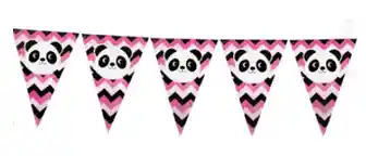 Banderin Panda Rosado