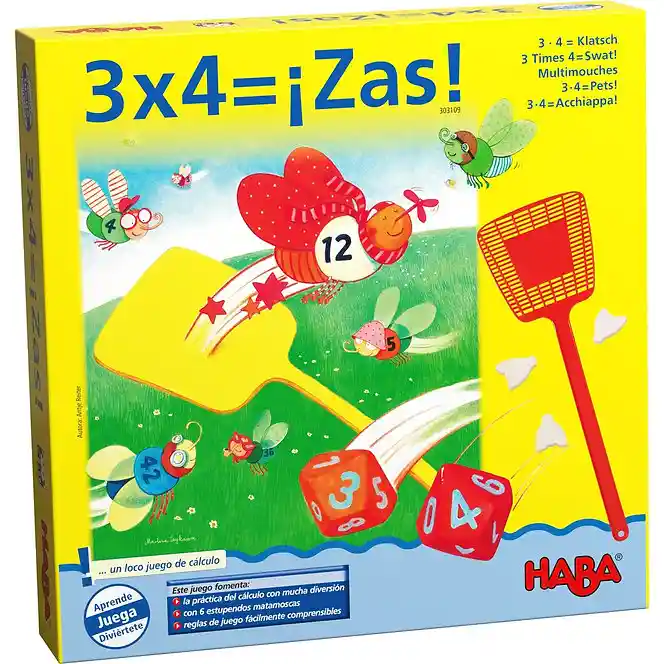 Juego De Mesa Matemáticas Niños 3x4=¡zas! Niñas