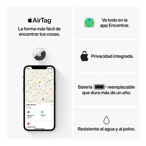 Apple Airtag Delocalizador - Paquete Por 4 Unidades