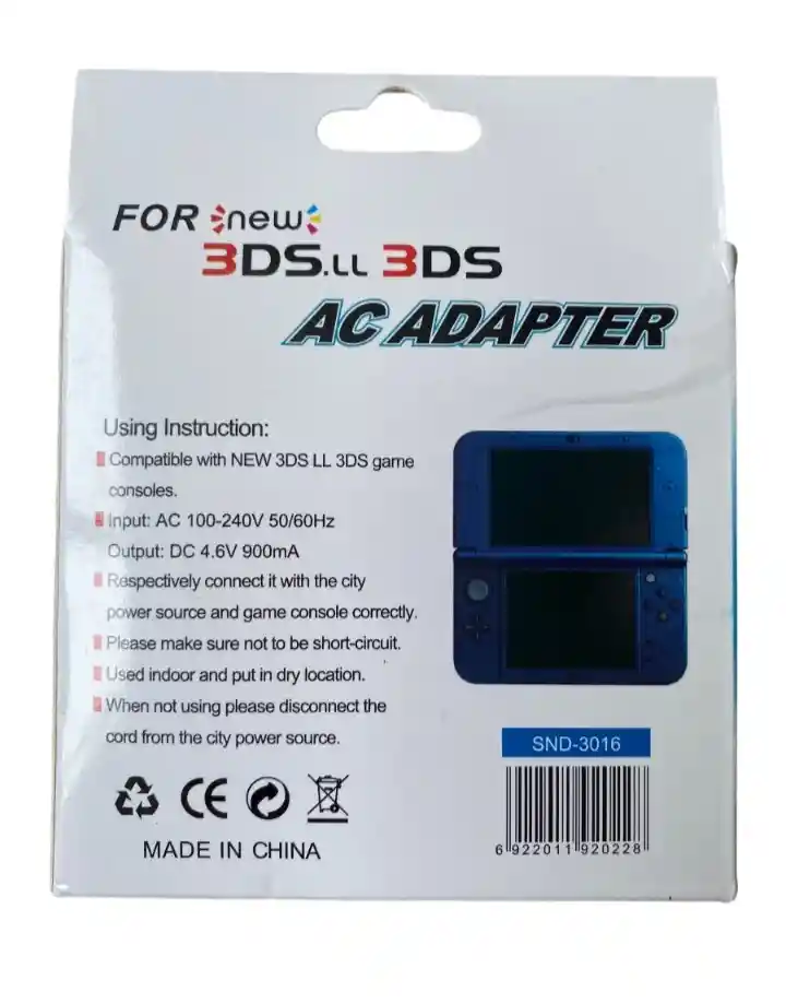 Nintendo Cargador Para3Ds