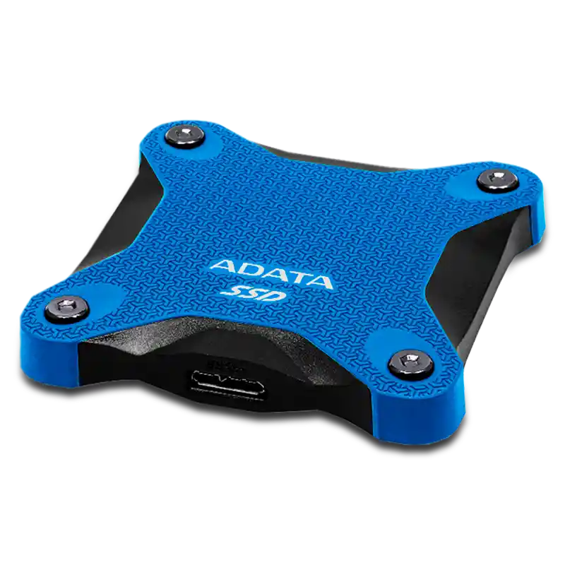 Adata Unidad Solida Externasd600Q 480Gb (Azul)