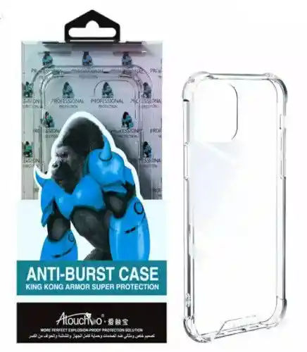 Estuche Para Iphone 12/12 Pro King Kong Transparente Puntas Reforzadas