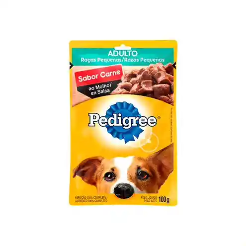 Alimento Húmedo Para Perro Pedigree Pouch Adulto Raza Pequeña Carne 100gr