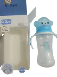 Tetero Con Agarradera Plástica Infantil Dr Gym 12oz 350ml Grande