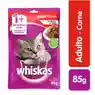 Whiskas Alimento Humedo Para Gato  Pouch Sabor Carne 85 Gr