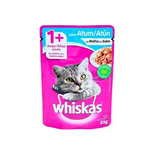 Whiskas Alimento Humedo Para Gato Pouch Atun 85Gr