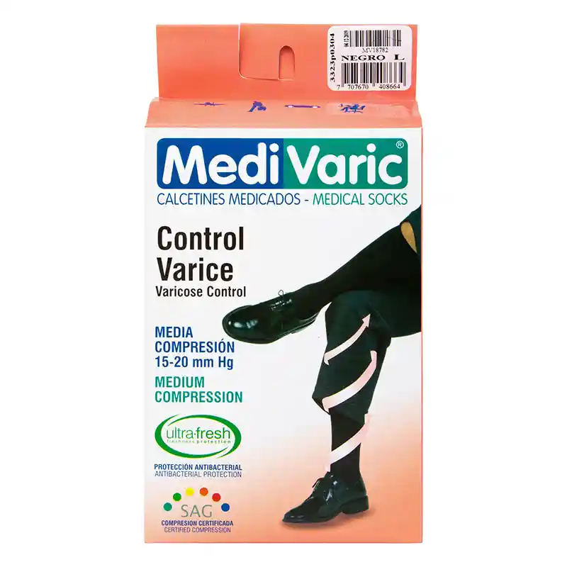 Medivaric Calcetin Hombre 1520 Mmhgtalla M Azul