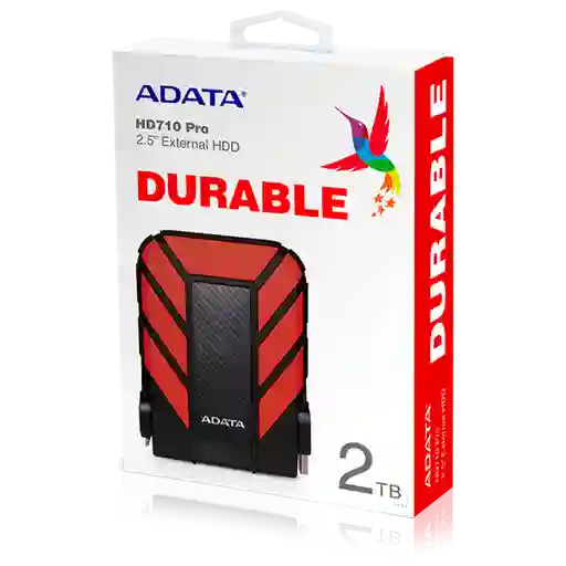 Adata Disco Duro Externo2Tb Hd710 Pro (Rojo)