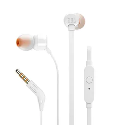 Audí­fonos Manos Libres Jbl T110 In-ear Cable 3.5mm- Blanco