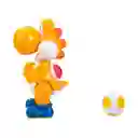 Figura Coleccionable Articulada Yoshi Naranja Con Huevo