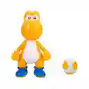 Figura Coleccionable Articulada Yoshi Naranja Con Huevo