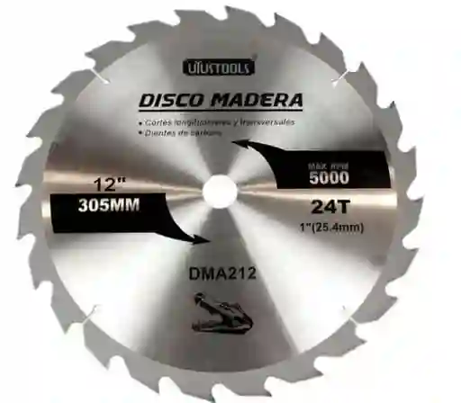 Disco Sierra Circular Madera 12x24 Uyustools