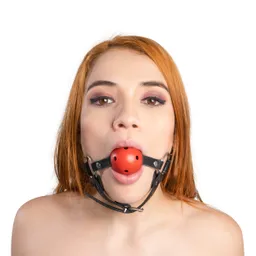 Mordaza Ball Gag Iver Rojo Camtoyz