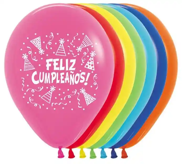 Globos Bombas R-12 Feliz Cumpleaños Infinity