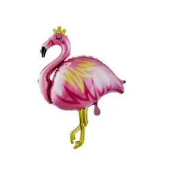 Globo Metalizado Flamingo Gold Sin Inflar