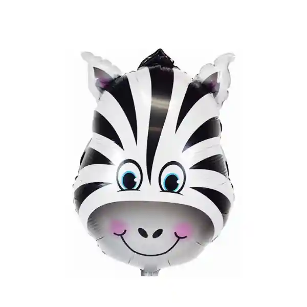 Globo Metalizado Zebra Sin Inflar