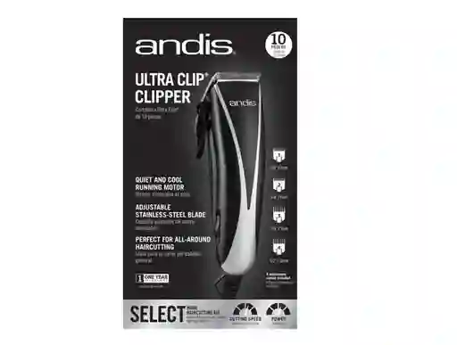 ANDIS Kit Maquina Peluquera Ultra 10 Piezas Modelo Pm10