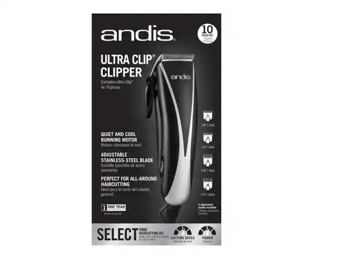 ANDIS Kit Maquina Peluquera Ultra 10 Piezas Modelo Pm10