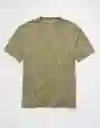 Camiseta Hombre Verde Talla: X-LARGE 4229309 American Eagle