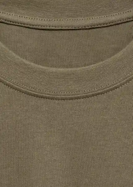 Camiseta Anouk Khaki Talla M Hombre Mango