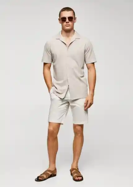 Bermuda Minori Offwhite Talla 42 Hombre Mango