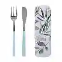 Miniso Set de Cubiertos Nature Series Tenedor y Cuchillo