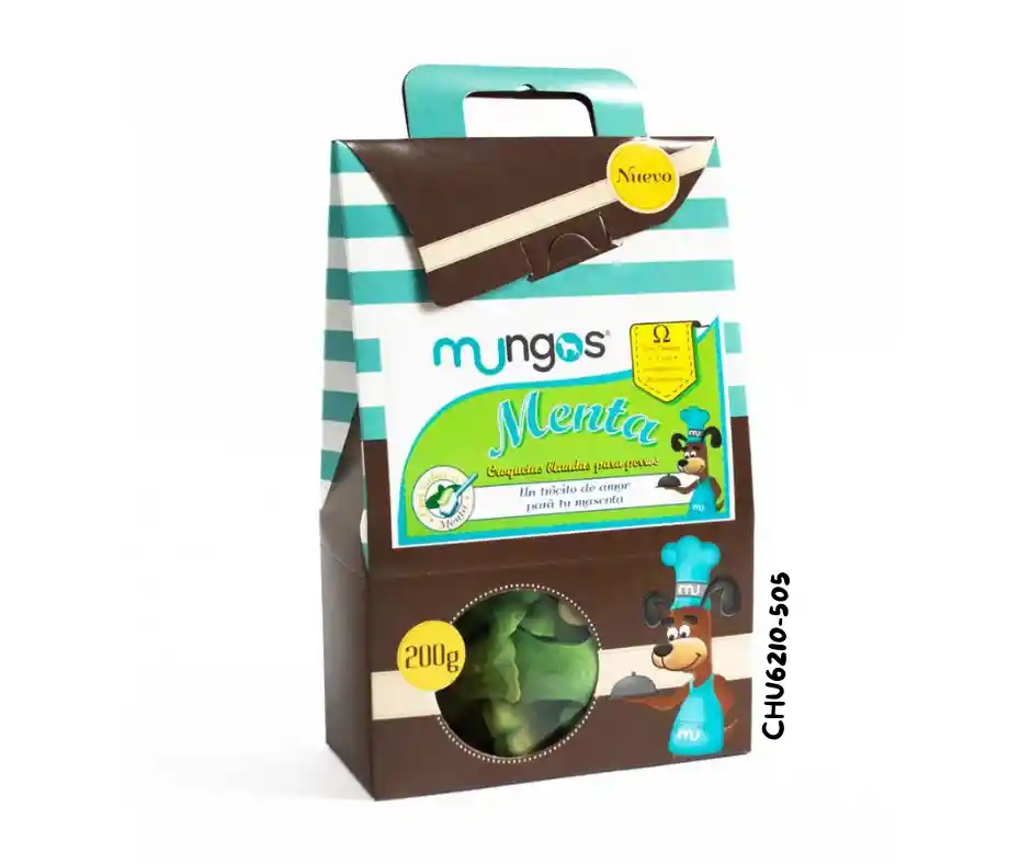 Galletas Caja De Blandas Sabor Menta Para Perros Mungos