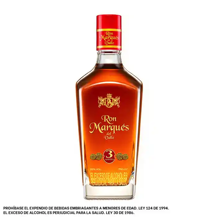 Ron Marques Del Valle 3 Años 750ml