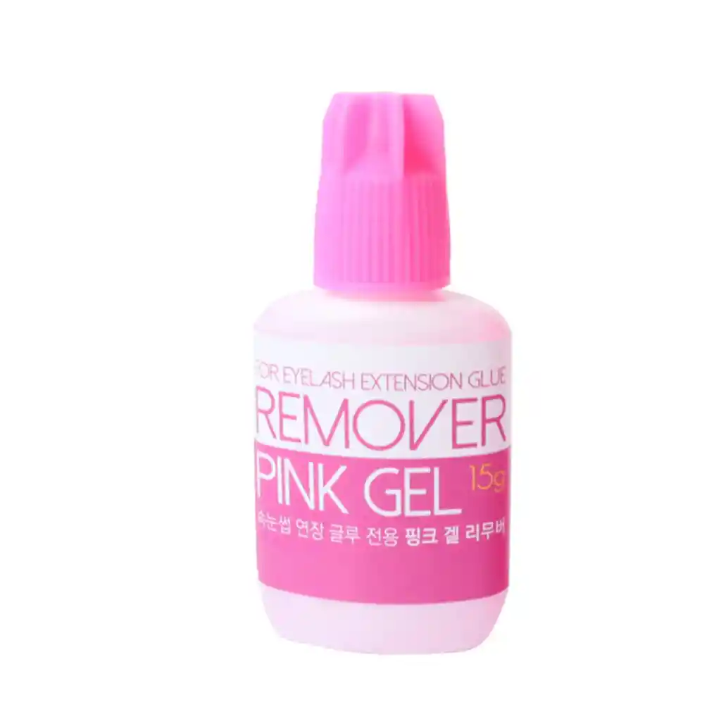 Removedor Pink Gel De Extensiones De Pestañas De Pelo A Pelo De 15 Gramos